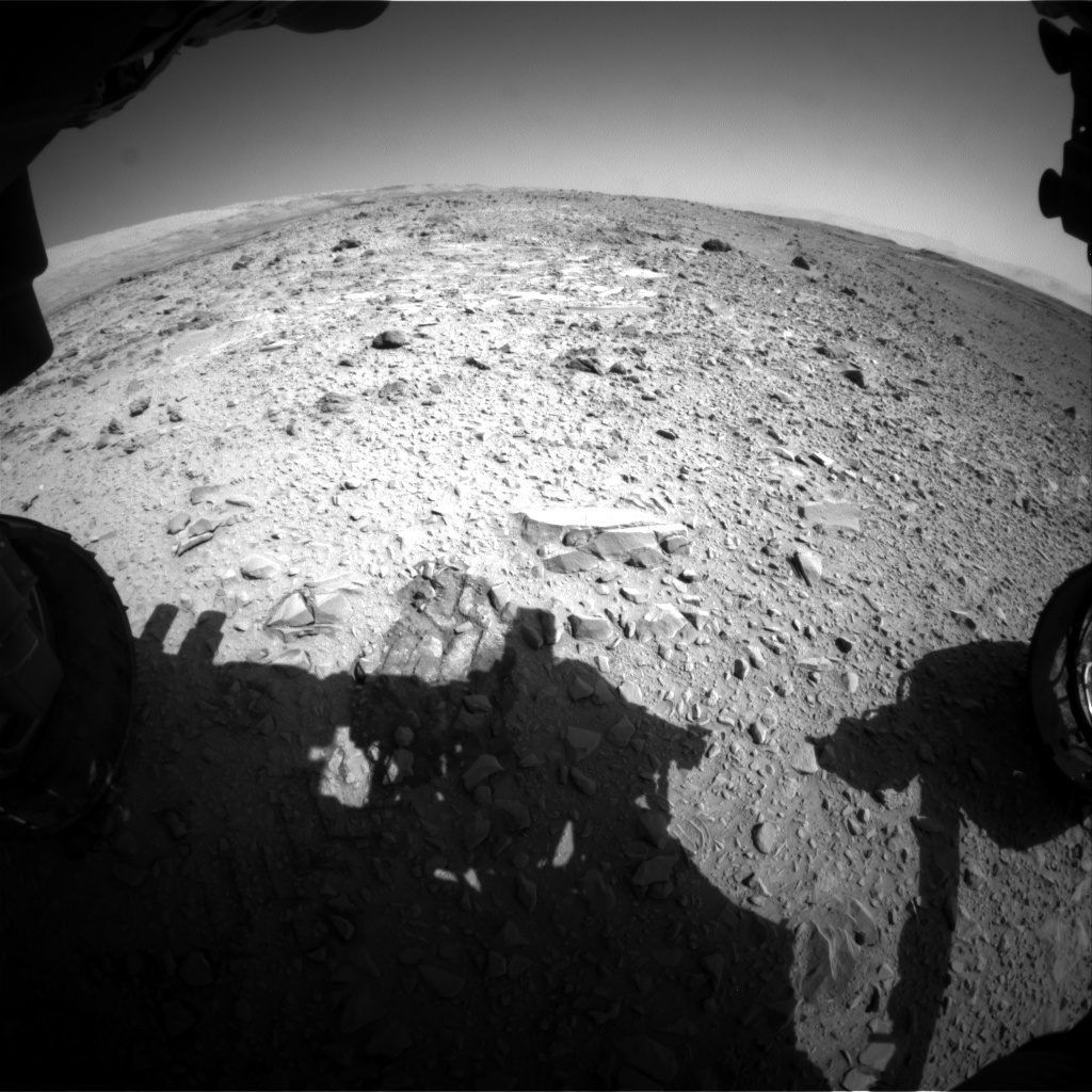 Nasa's Mars rover Curiosity acquired this image using its Front Hazard Avoidance Camera (Front Hazcam) on Sol 474, at drive 312, site number 24