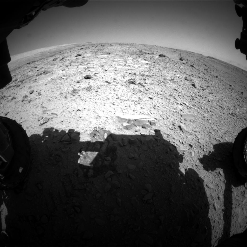 Nasa's Mars rover Curiosity acquired this image using its Front Hazard Avoidance Camera (Front Hazcam) on Sol 475, at drive 312, site number 24