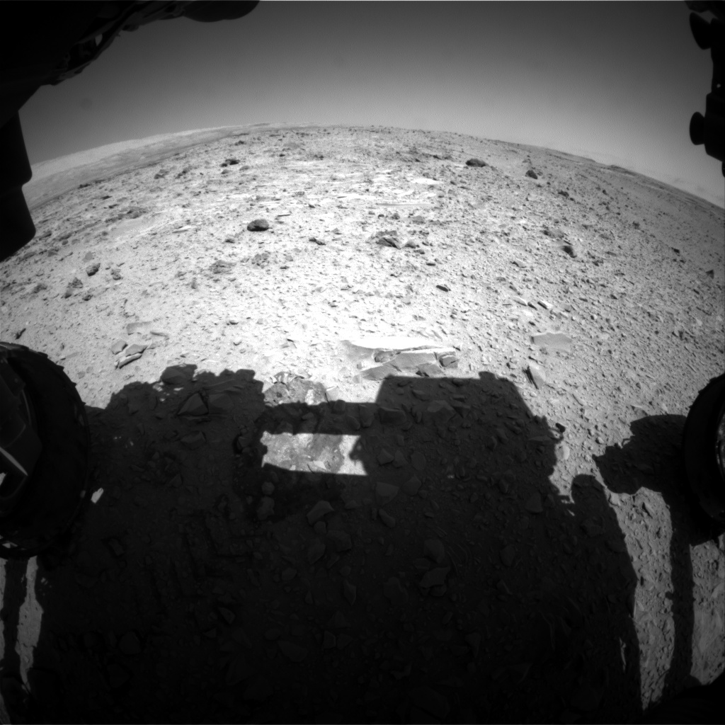 Nasa's Mars rover Curiosity acquired this image using its Front Hazard Avoidance Camera (Front Hazcam) on Sol 476, at drive 312, site number 24