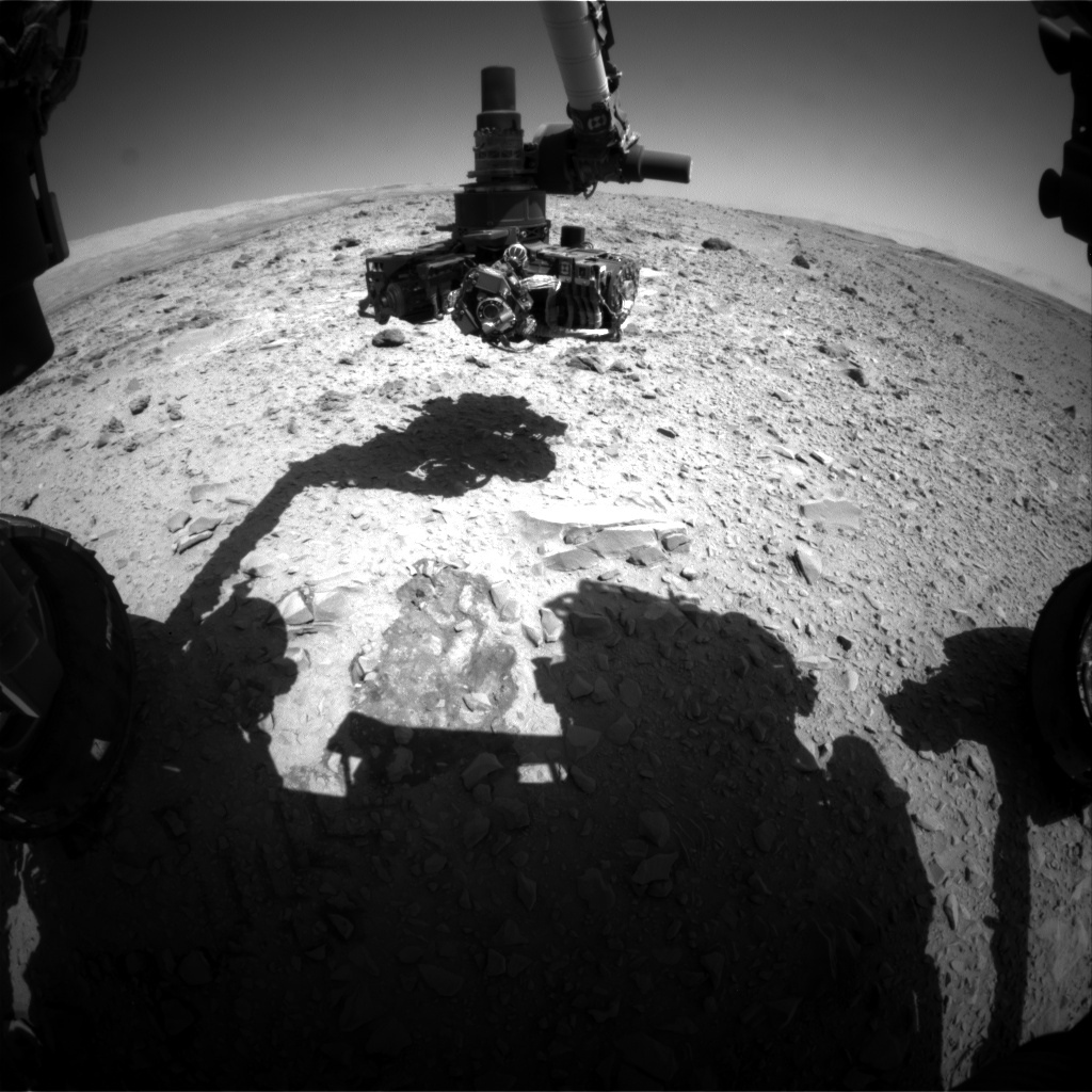 Nasa's Mars rover Curiosity acquired this image using its Front Hazard Avoidance Camera (Front Hazcam) on Sol 476, at drive 312, site number 24