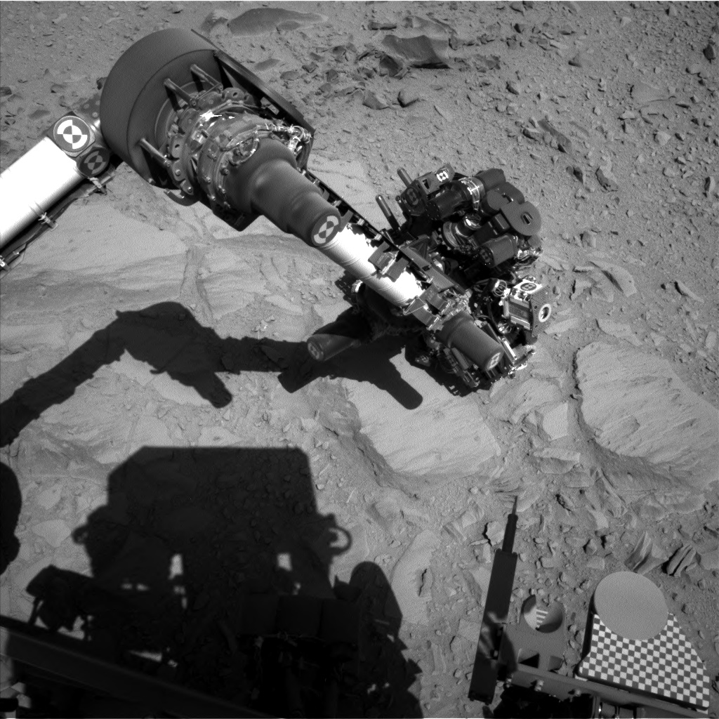 Nasa's Mars rover Curiosity acquired this image using its Left Navigation Camera on Sol 485, at drive 366, site number 24