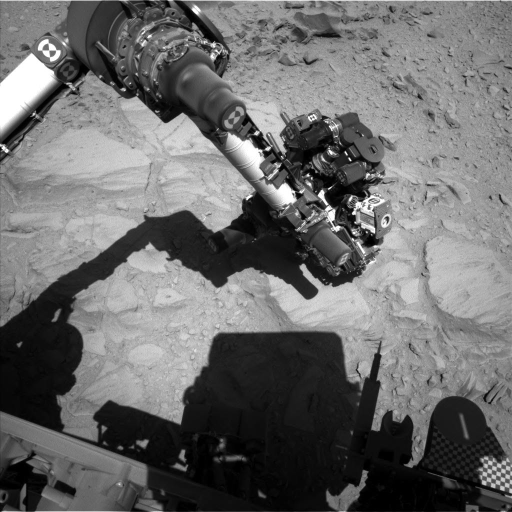 Nasa's Mars rover Curiosity acquired this image using its Left Navigation Camera on Sol 486, at drive 366, site number 24