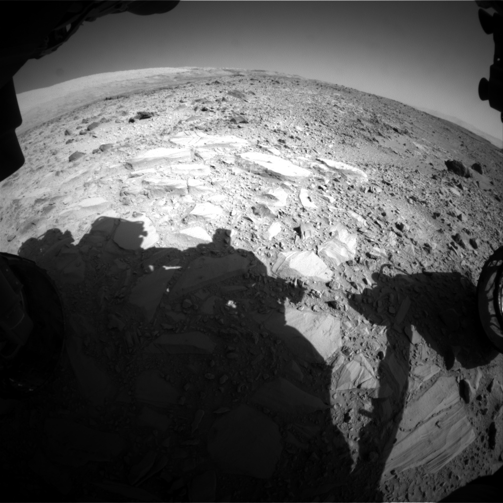 Nasa's Mars rover Curiosity acquired this image using its Front Hazard Avoidance Camera (Front Hazcam) on Sol 488, at drive 378, site number 24