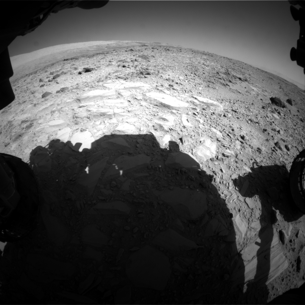 Nasa's Mars rover Curiosity acquired this image using its Front Hazard Avoidance Camera (Front Hazcam) on Sol 489, at drive 378, site number 24