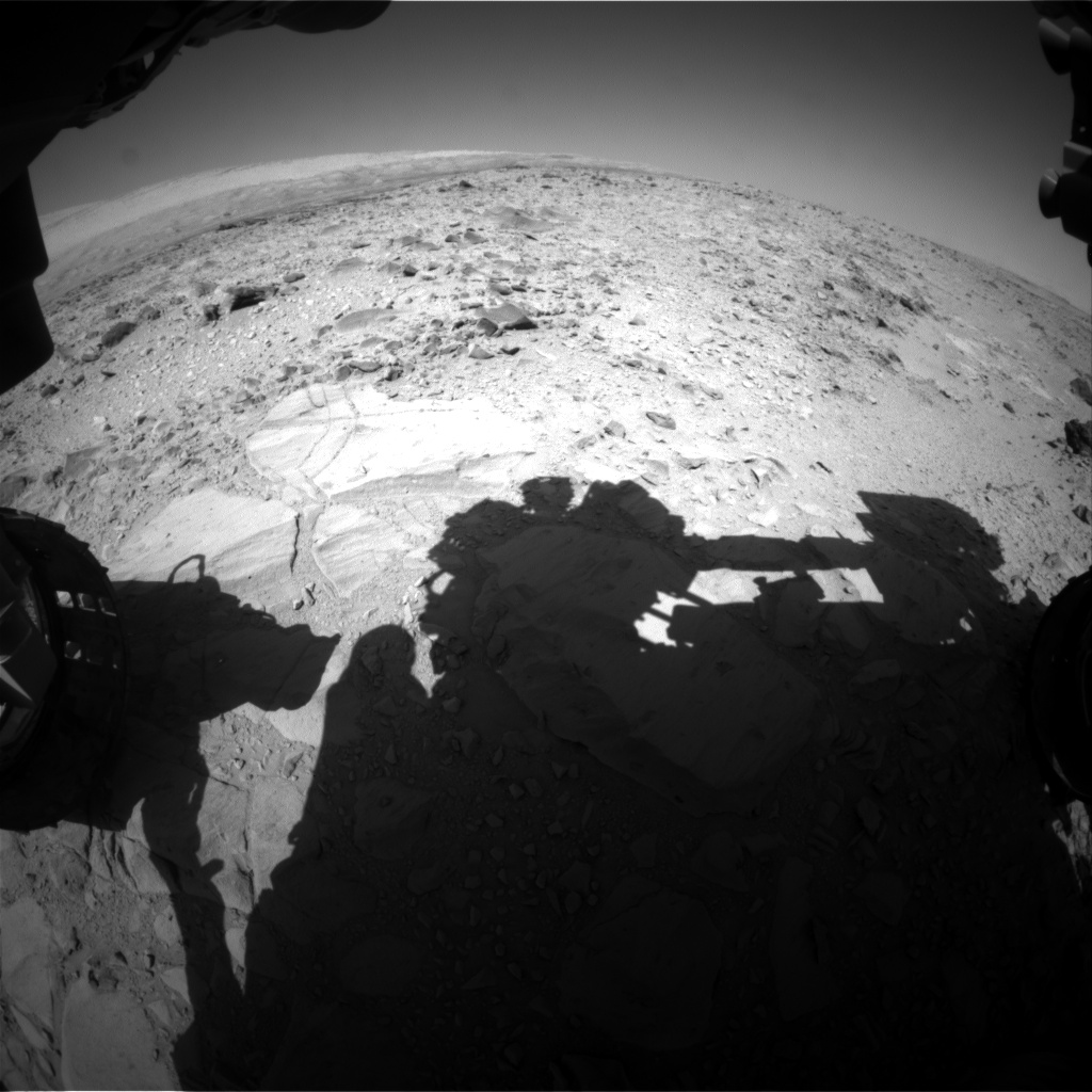 Nasa's Mars rover Curiosity acquired this image using its Front Hazard Avoidance Camera (Front Hazcam) on Sol 492, at drive 408, site number 24