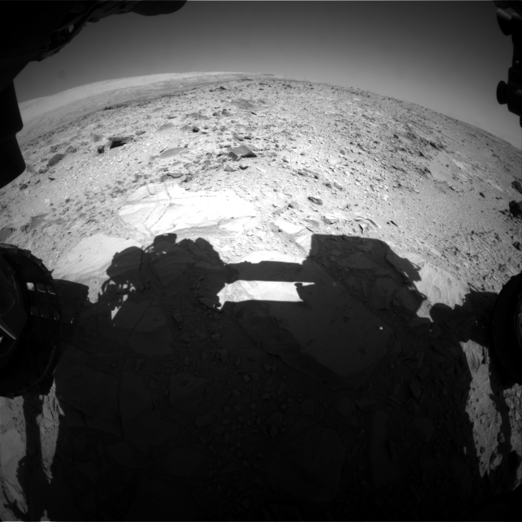 Nasa's Mars rover Curiosity acquired this image using its Front Hazard Avoidance Camera (Front Hazcam) on Sol 493, at drive 408, site number 24