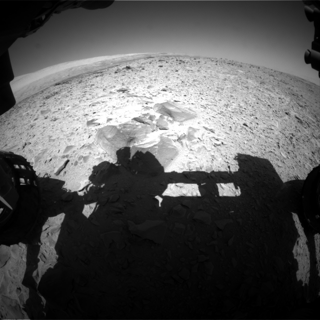Nasa's Mars rover Curiosity acquired this image using its Front Hazard Avoidance Camera (Front Hazcam) on Sol 494, at drive 438, site number 24