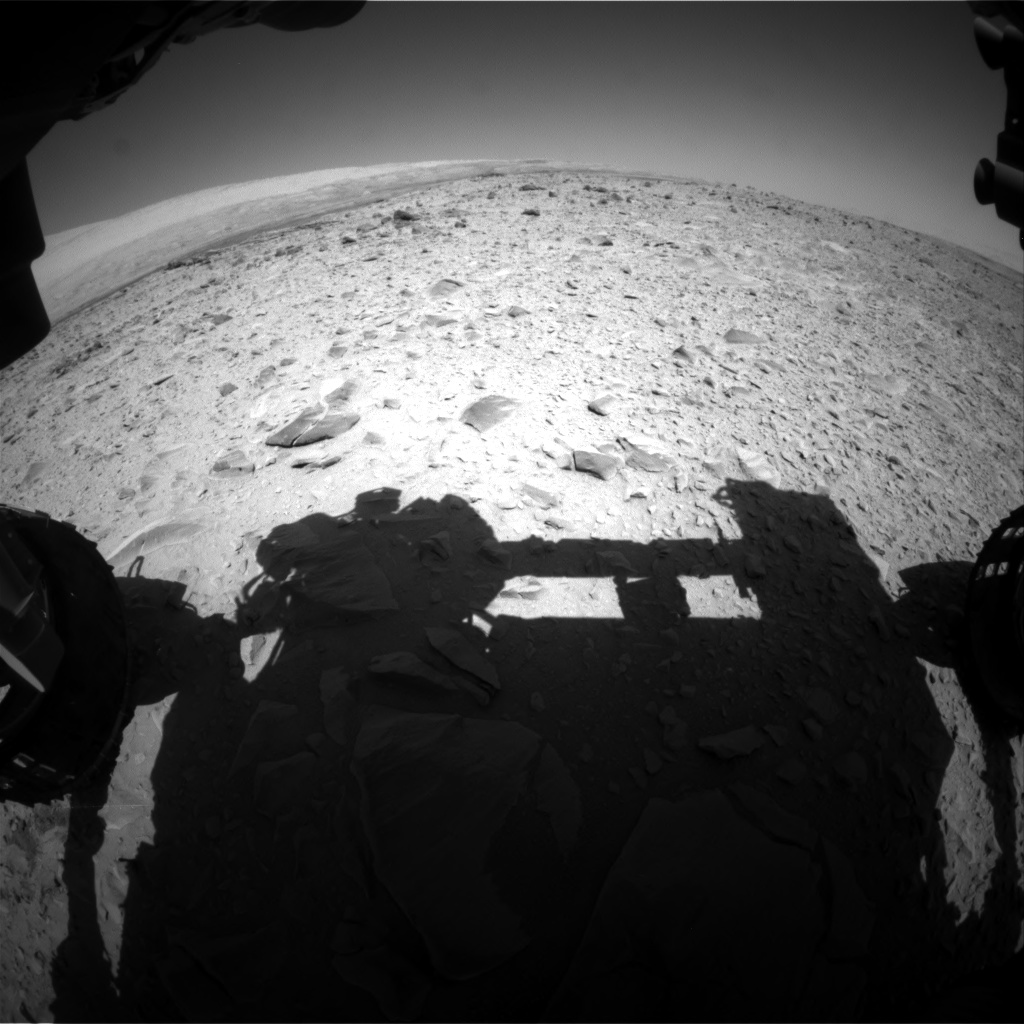 Nasa's Mars rover Curiosity acquired this image using its Front Hazard Avoidance Camera (Front Hazcam) on Sol 494, at drive 456, site number 24