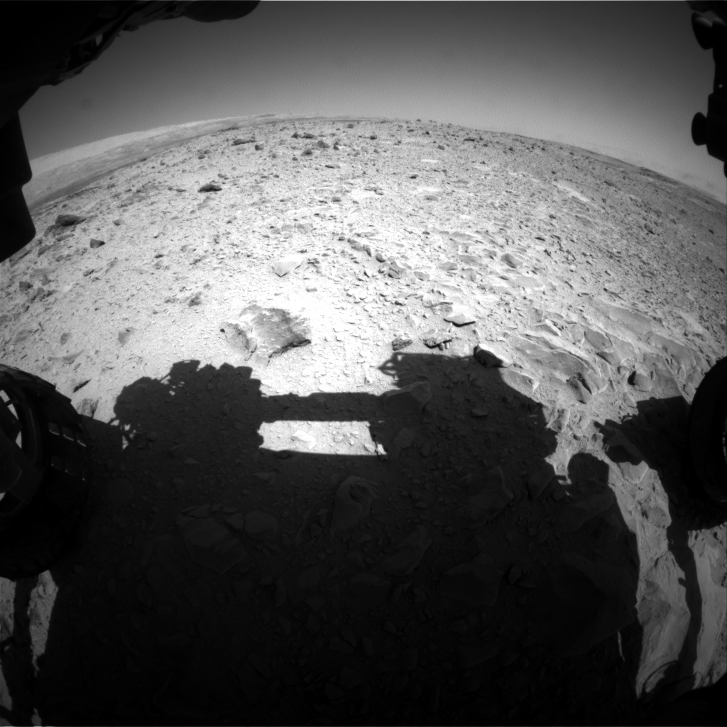 Nasa's Mars rover Curiosity acquired this image using its Front Hazard Avoidance Camera (Front Hazcam) on Sol 494, at drive 480, site number 24
