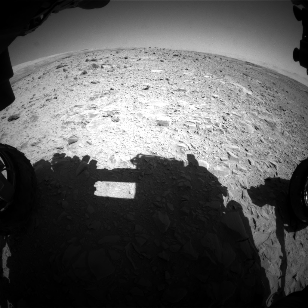 Nasa's Mars rover Curiosity acquired this image using its Front Hazard Avoidance Camera (Front Hazcam) on Sol 494, at drive 492, site number 24