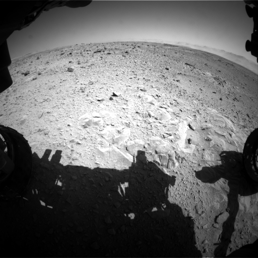 Nasa's Mars rover Curiosity acquired this image using its Front Hazard Avoidance Camera (Front Hazcam) on Sol 494, at drive 516, site number 24