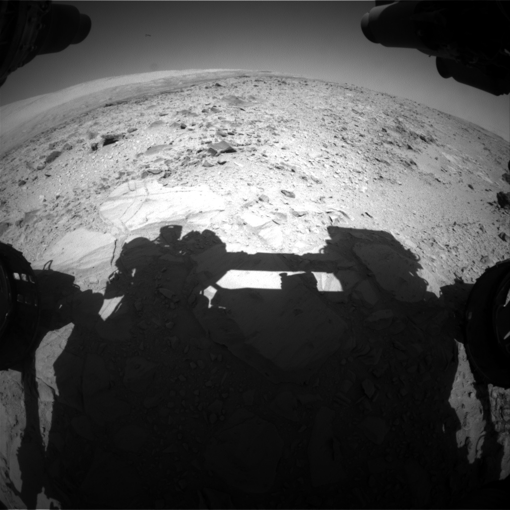 Nasa's Mars rover Curiosity acquired this image using its Front Hazard Avoidance Camera (Front Hazcam) on Sol 494, at drive 408, site number 24