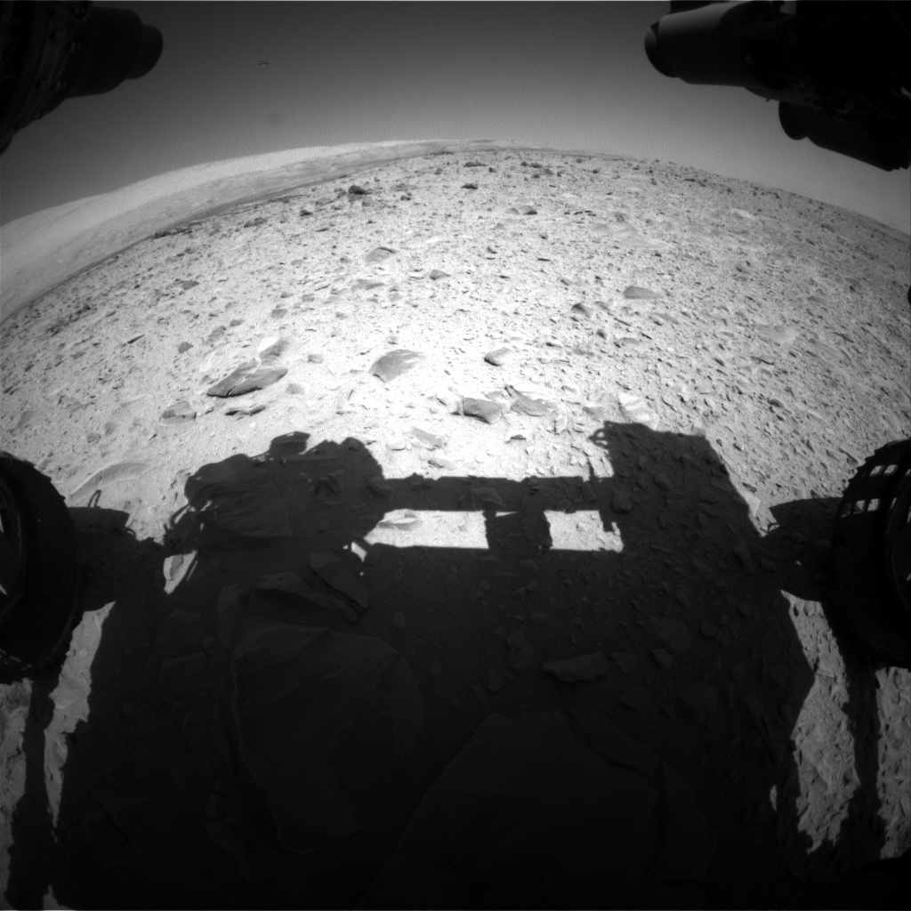Nasa's Mars rover Curiosity acquired this image using its Front Hazard Avoidance Camera (Front Hazcam) on Sol 494, at drive 456, site number 24