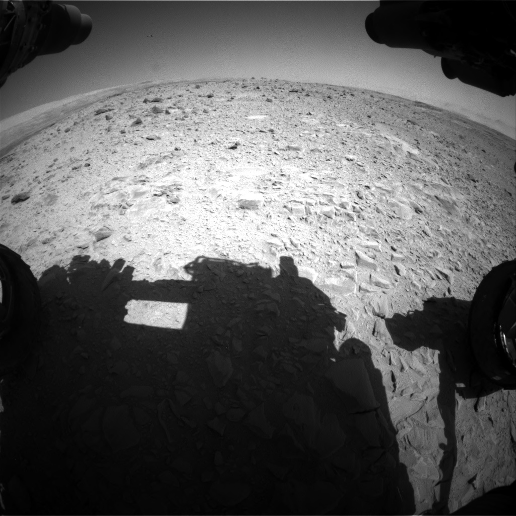 Nasa's Mars rover Curiosity acquired this image using its Front Hazard Avoidance Camera (Front Hazcam) on Sol 494, at drive 492, site number 24