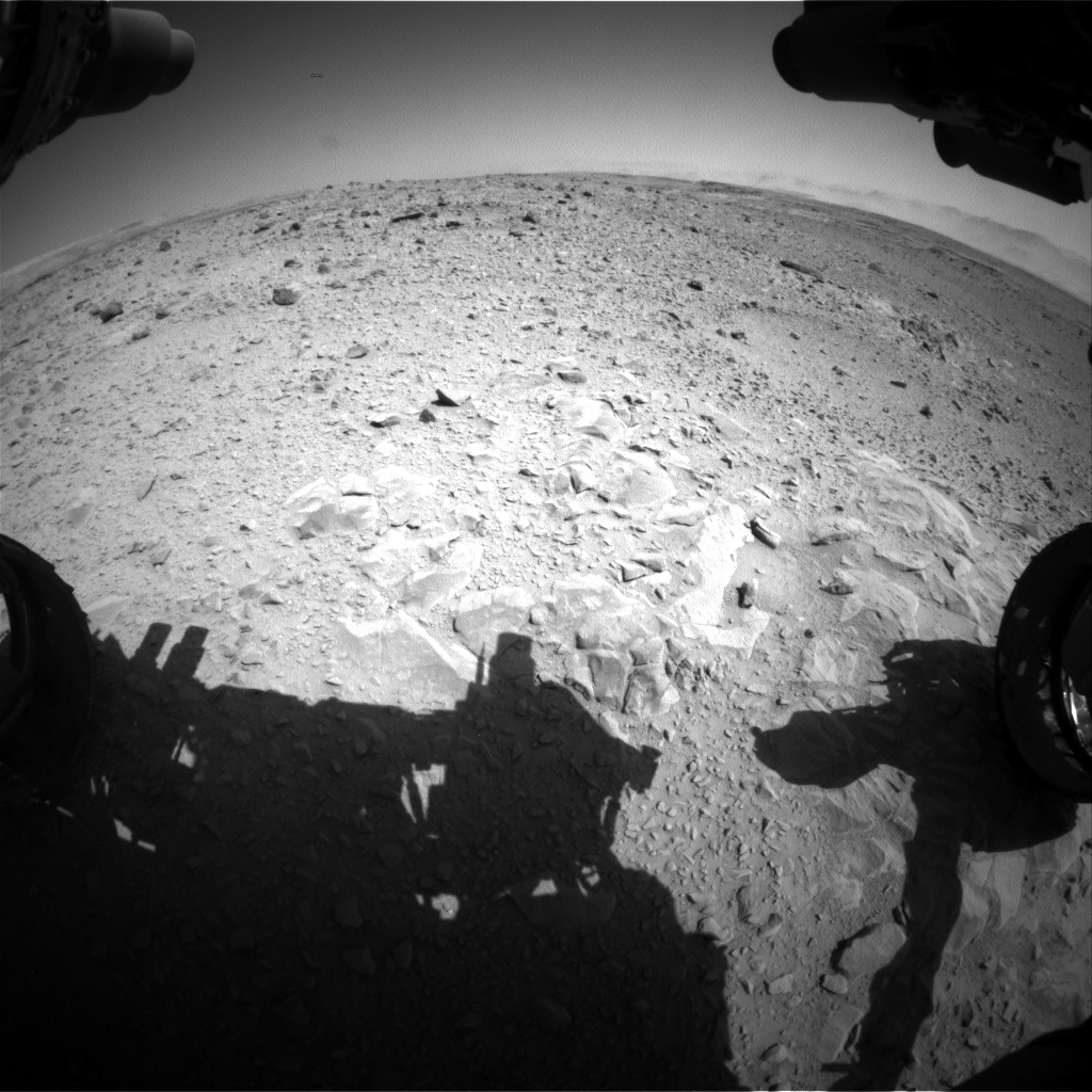 Nasa's Mars rover Curiosity acquired this image using its Front Hazard Avoidance Camera (Front Hazcam) on Sol 494, at drive 516, site number 24