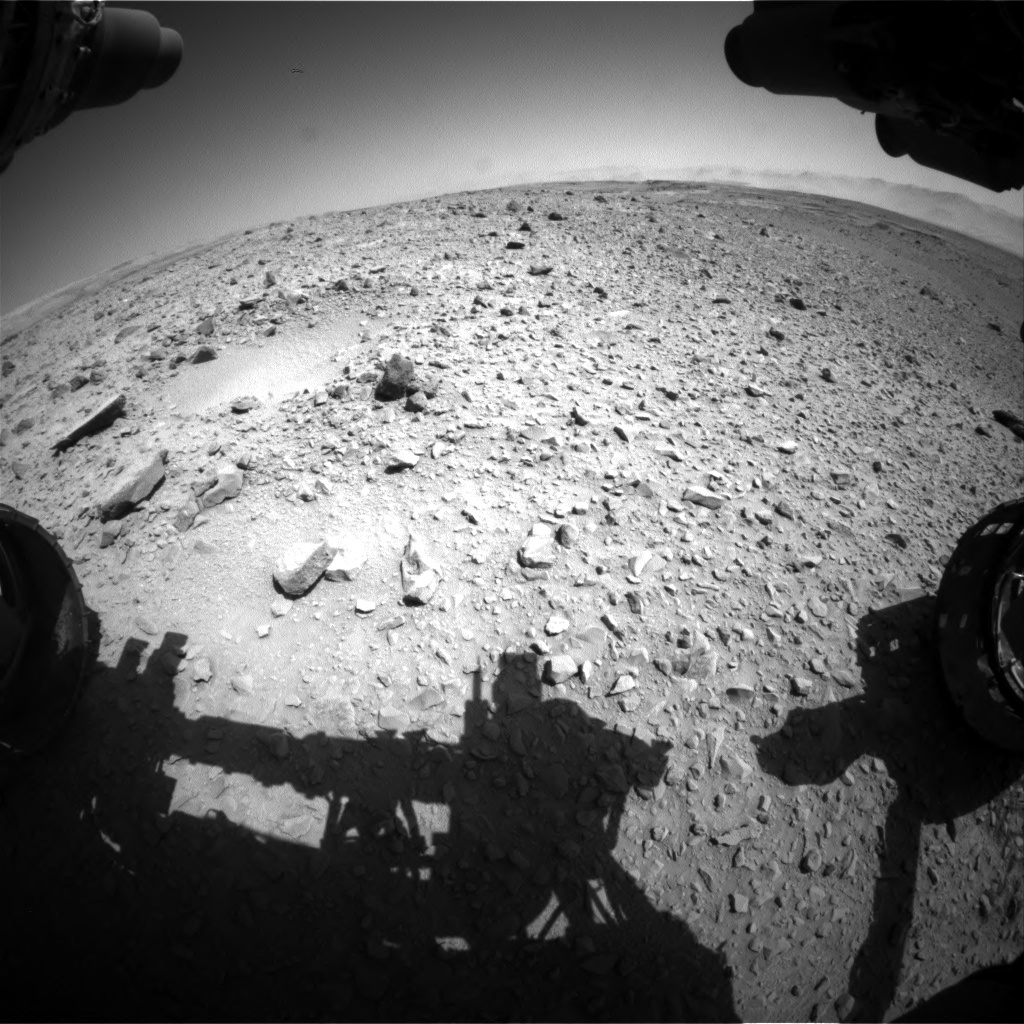 Nasa's Mars rover Curiosity acquired this image using its Front Hazard Avoidance Camera (Front Hazcam) on Sol 494, at drive 552, site number 24