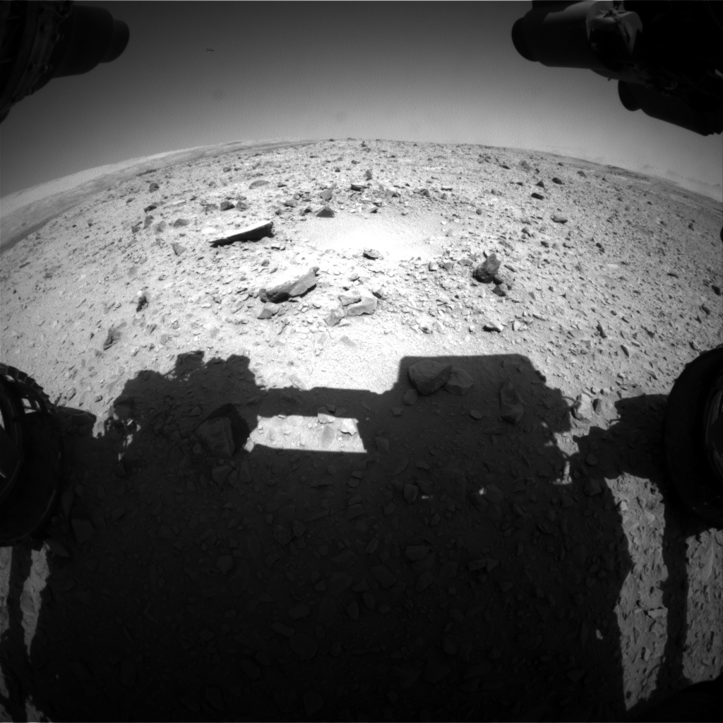 Nasa's Mars rover Curiosity acquired this image using its Front Hazard Avoidance Camera (Front Hazcam) on Sol 502, at drive 0, site number 25