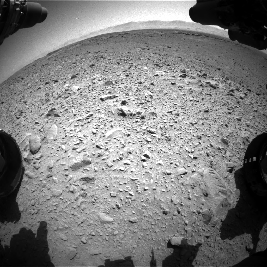 Nasa's Mars rover Curiosity acquired this image using its Front Hazard Avoidance Camera (Front Hazcam) on Sol 504, at drive 84, site number 25