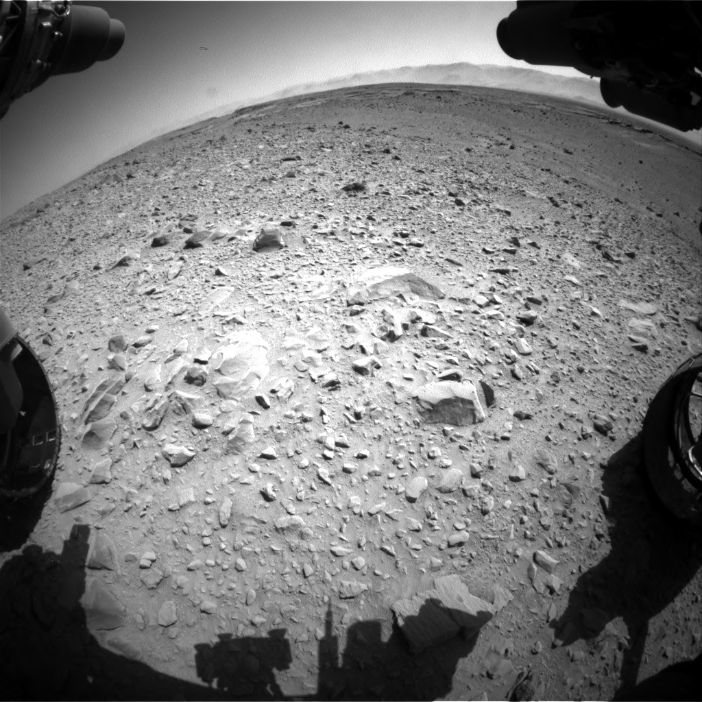 Nasa's Mars rover Curiosity acquired this image using its Front Hazard Avoidance Camera (Front Hazcam) on Sol 504, at drive 90, site number 25
