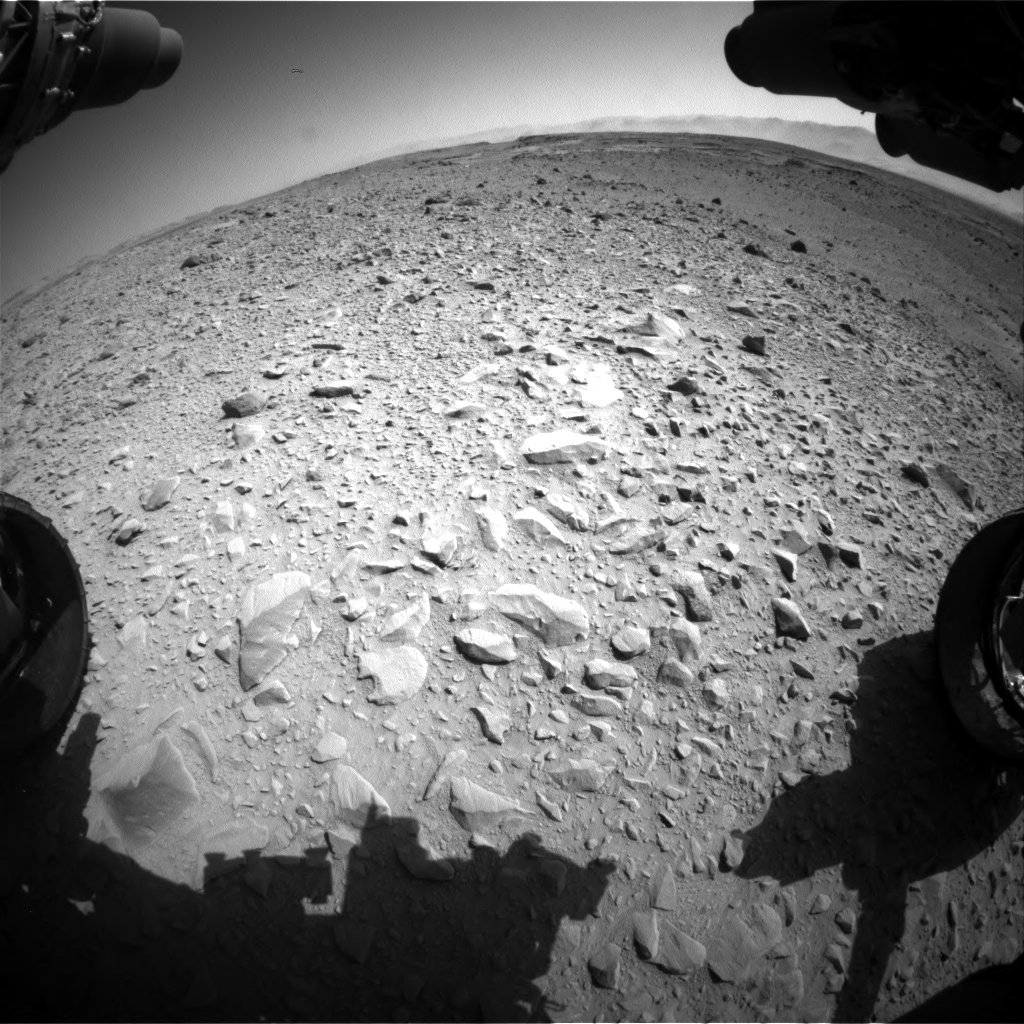 Nasa's Mars rover Curiosity acquired this image using its Front Hazard Avoidance Camera (Front Hazcam) on Sol 504, at drive 132, site number 25