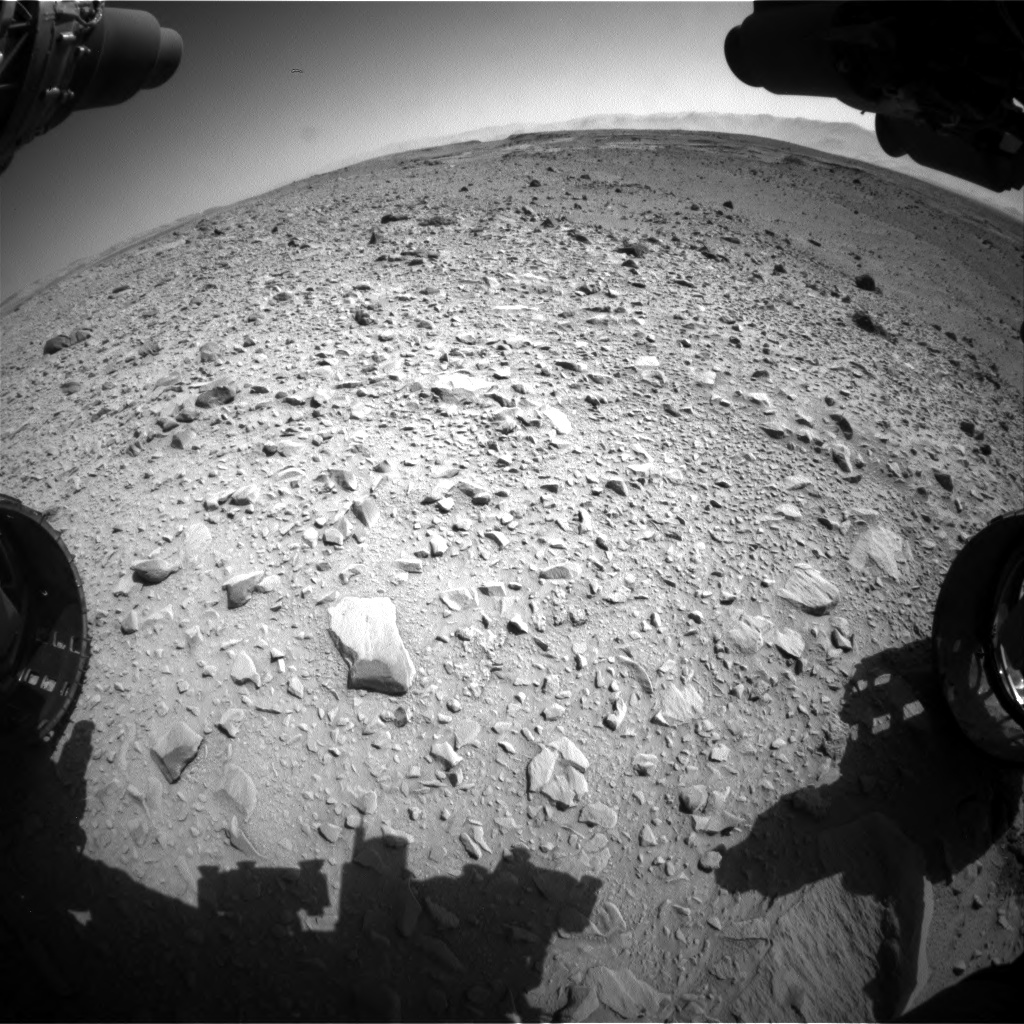 Nasa's Mars rover Curiosity acquired this image using its Front Hazard Avoidance Camera (Front Hazcam) on Sol 504, at drive 144, site number 25