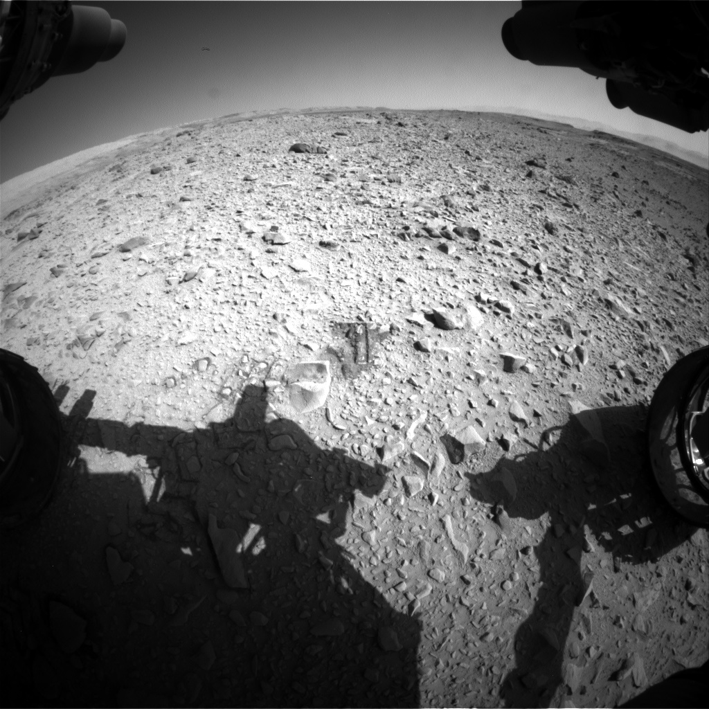 Nasa's Mars rover Curiosity acquired this image using its Front Hazard Avoidance Camera (Front Hazcam) on Sol 504, at drive 154, site number 25