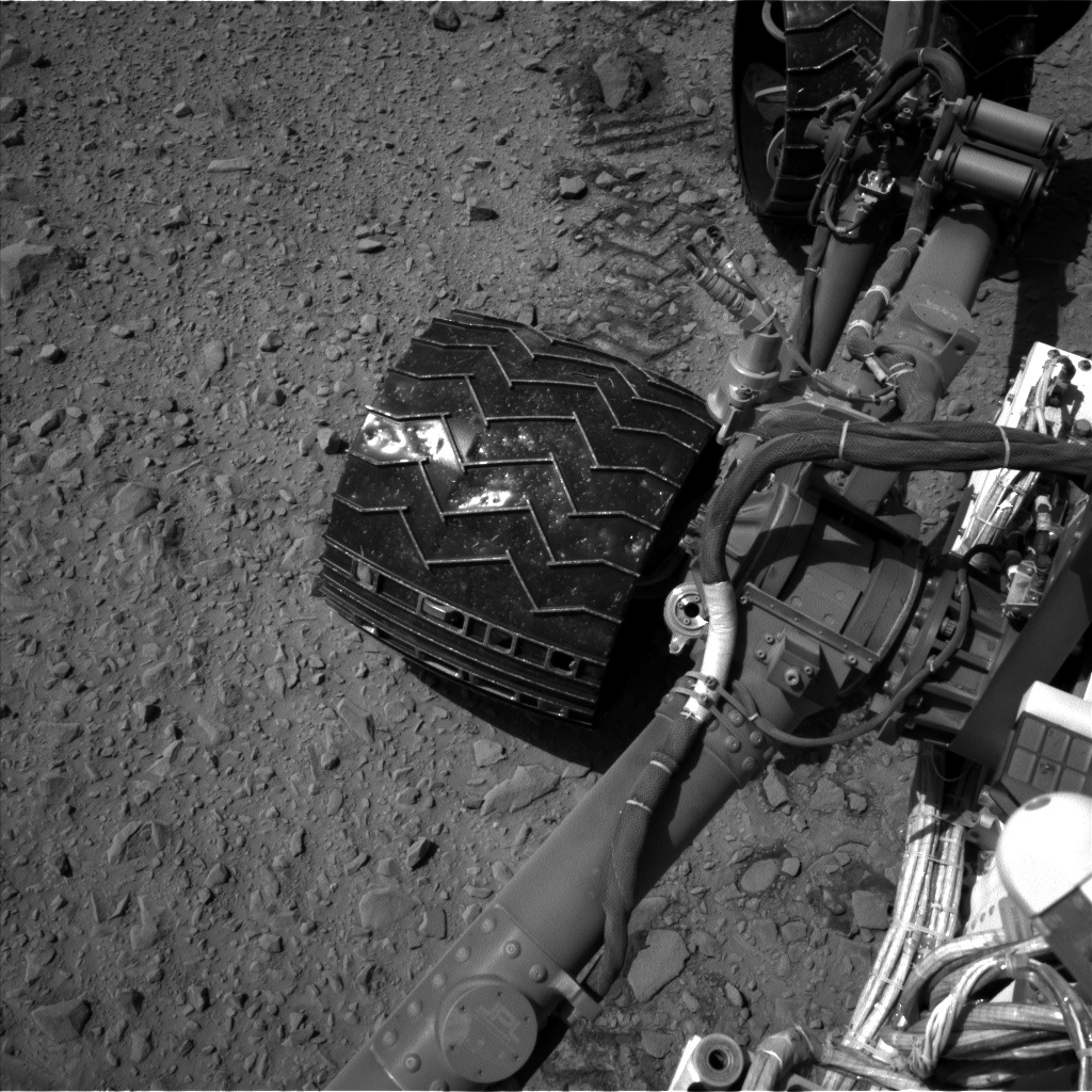 Nasa's Mars rover Curiosity acquired this image using its Left Navigation Camera on Sol 504, at drive 12, site number 25