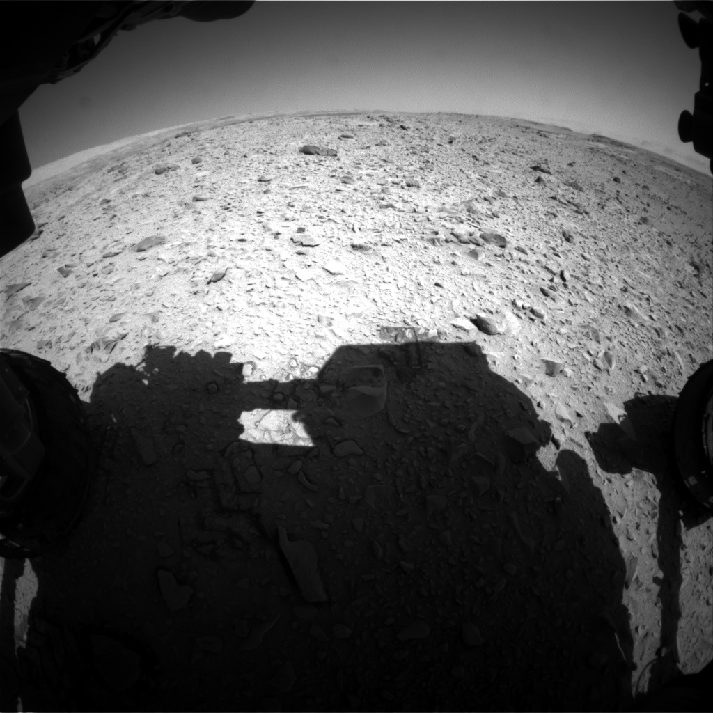 Nasa's Mars rover Curiosity acquired this image using its Front Hazard Avoidance Camera (Front Hazcam) on Sol 505, at drive 154, site number 25