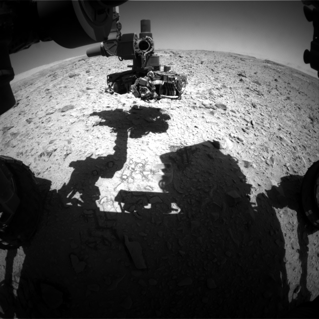 Nasa's Mars rover Curiosity acquired this image using its Front Hazard Avoidance Camera (Front Hazcam) on Sol 506, at drive 154, site number 25