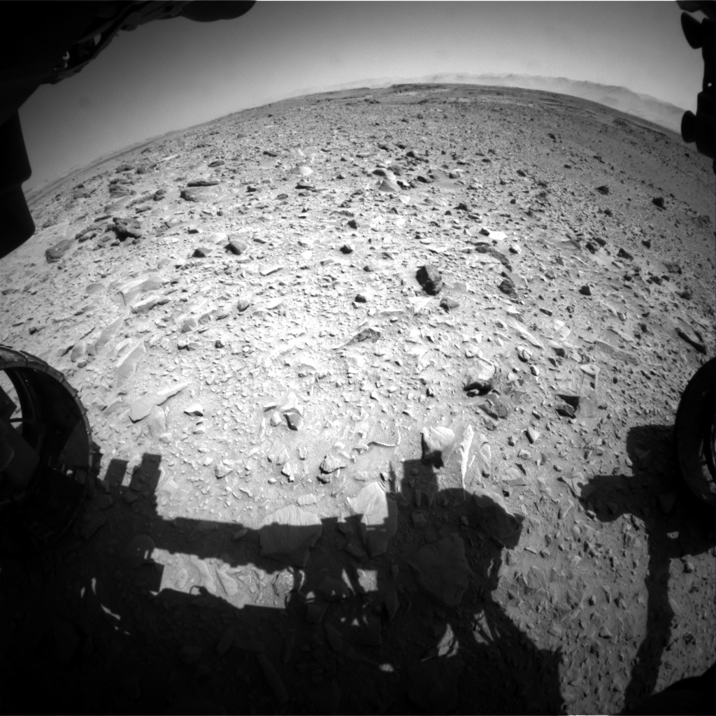 Nasa's Mars rover Curiosity acquired this image using its Front Hazard Avoidance Camera (Front Hazcam) on Sol 506, at drive 184, site number 25