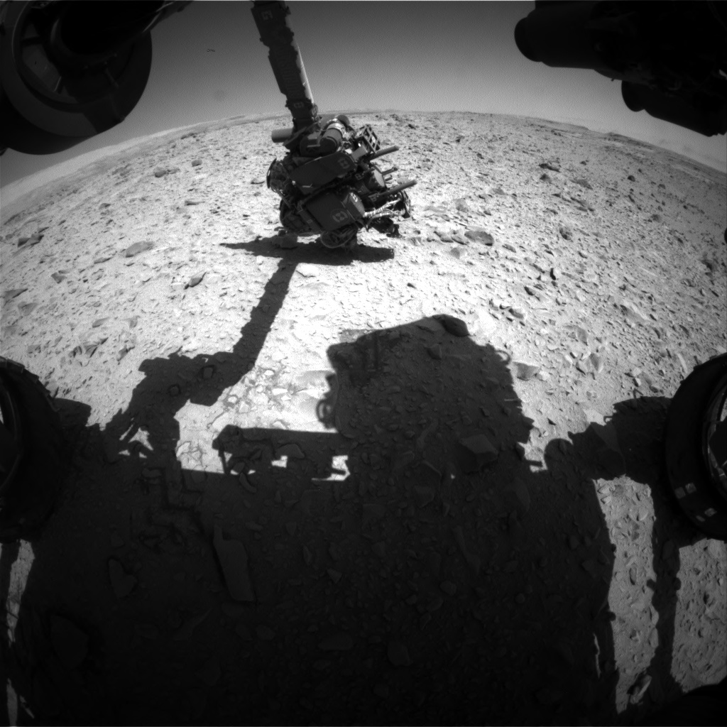 Nasa's Mars rover Curiosity acquired this image using its Front Hazard Avoidance Camera (Front Hazcam) on Sol 506, at drive 154, site number 25