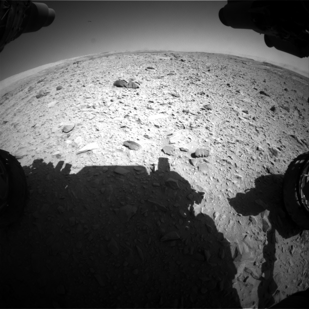 Nasa's Mars rover Curiosity acquired this image using its Front Hazard Avoidance Camera (Front Hazcam) on Sol 506, at drive 160, site number 25