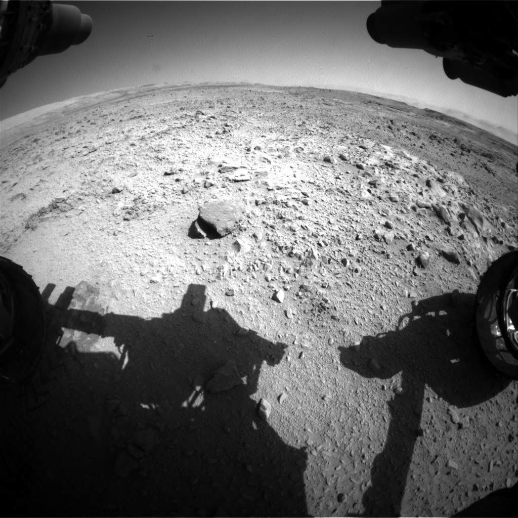 Nasa's Mars rover Curiosity acquired this image using its Front Hazard Avoidance Camera (Front Hazcam) on Sol 506, at drive 242, site number 25