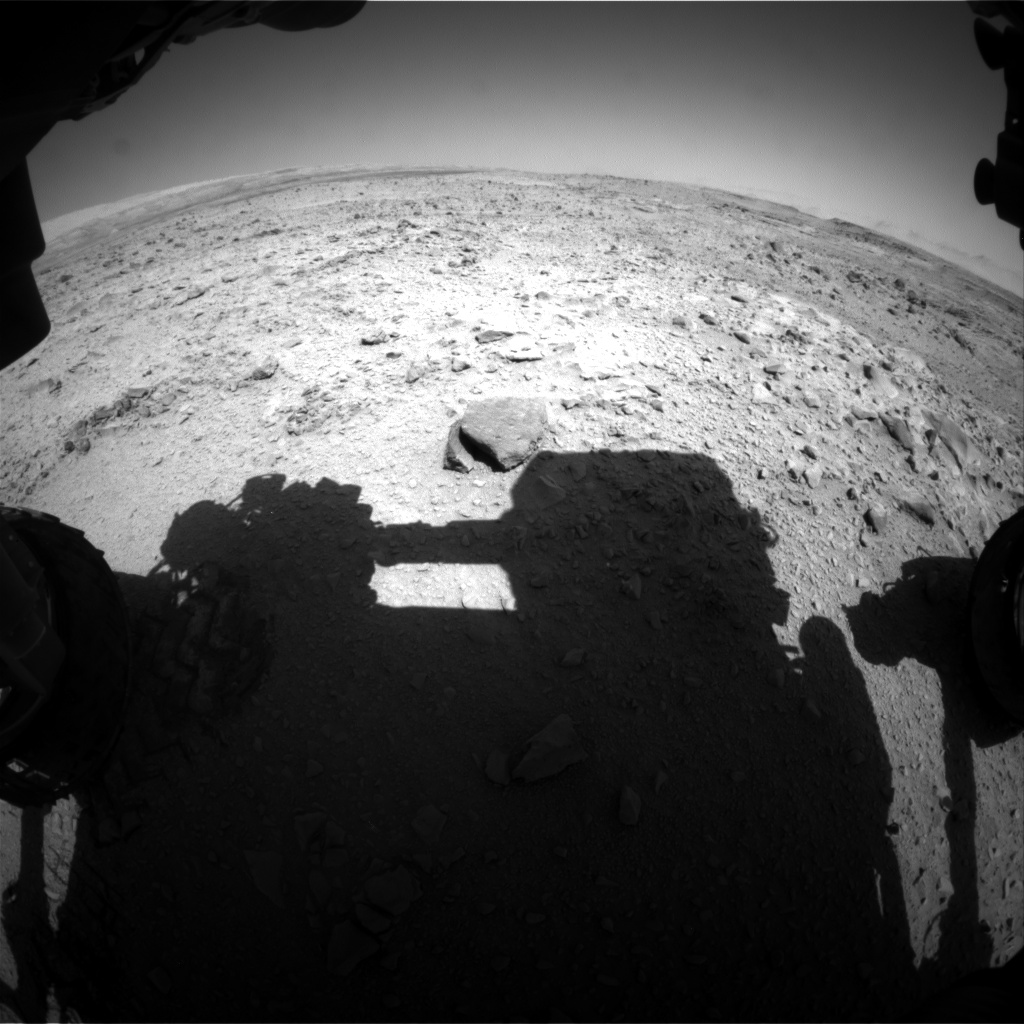 Nasa's Mars rover Curiosity acquired this image using its Front Hazard Avoidance Camera (Front Hazcam) on Sol 507, at drive 242, site number 25
