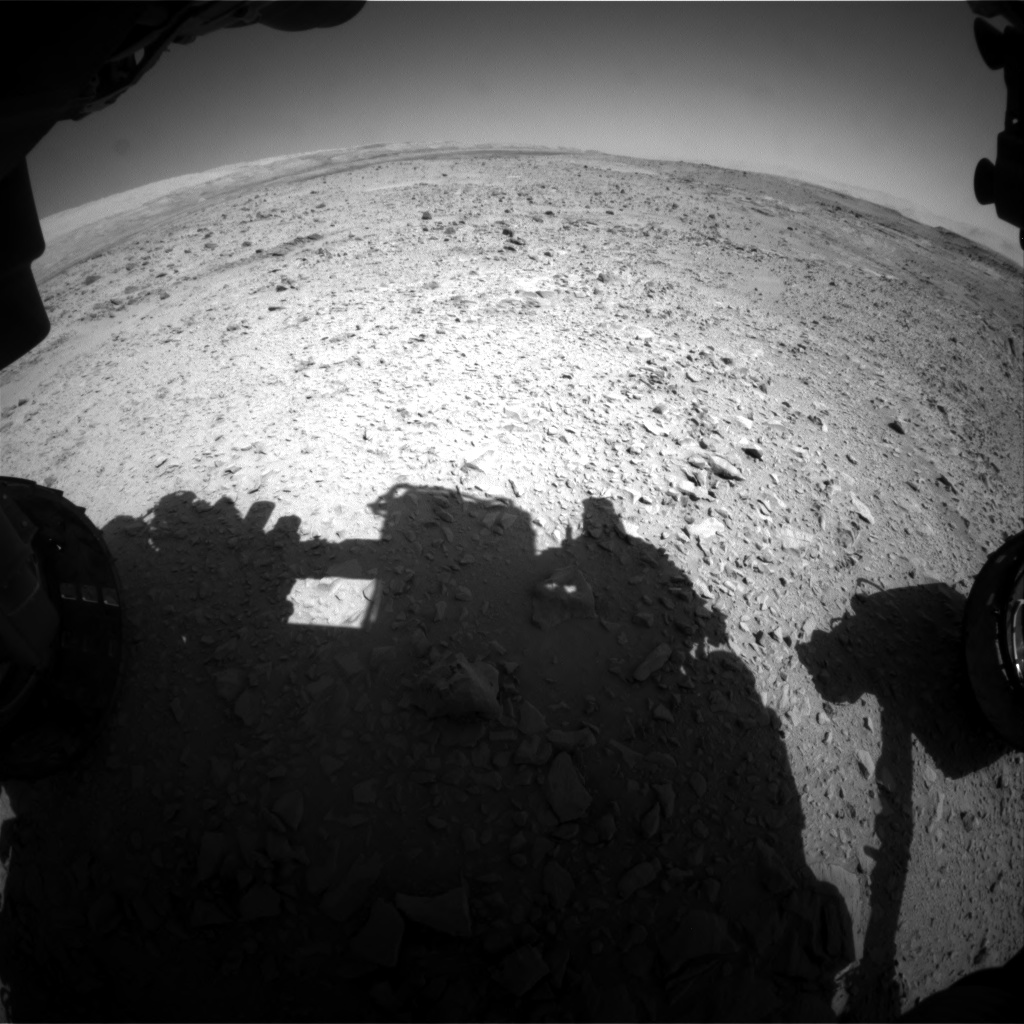 Nasa's Mars rover Curiosity acquired this image using its Front Hazard Avoidance Camera (Front Hazcam) on Sol 508, at drive 272, site number 25