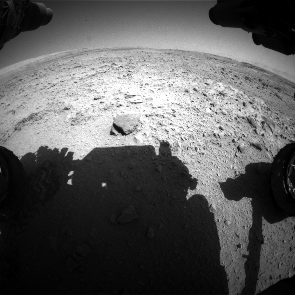 Nasa's Mars rover Curiosity acquired this image using its Front Hazard Avoidance Camera (Front Hazcam) on Sol 508, at drive 242, site number 25