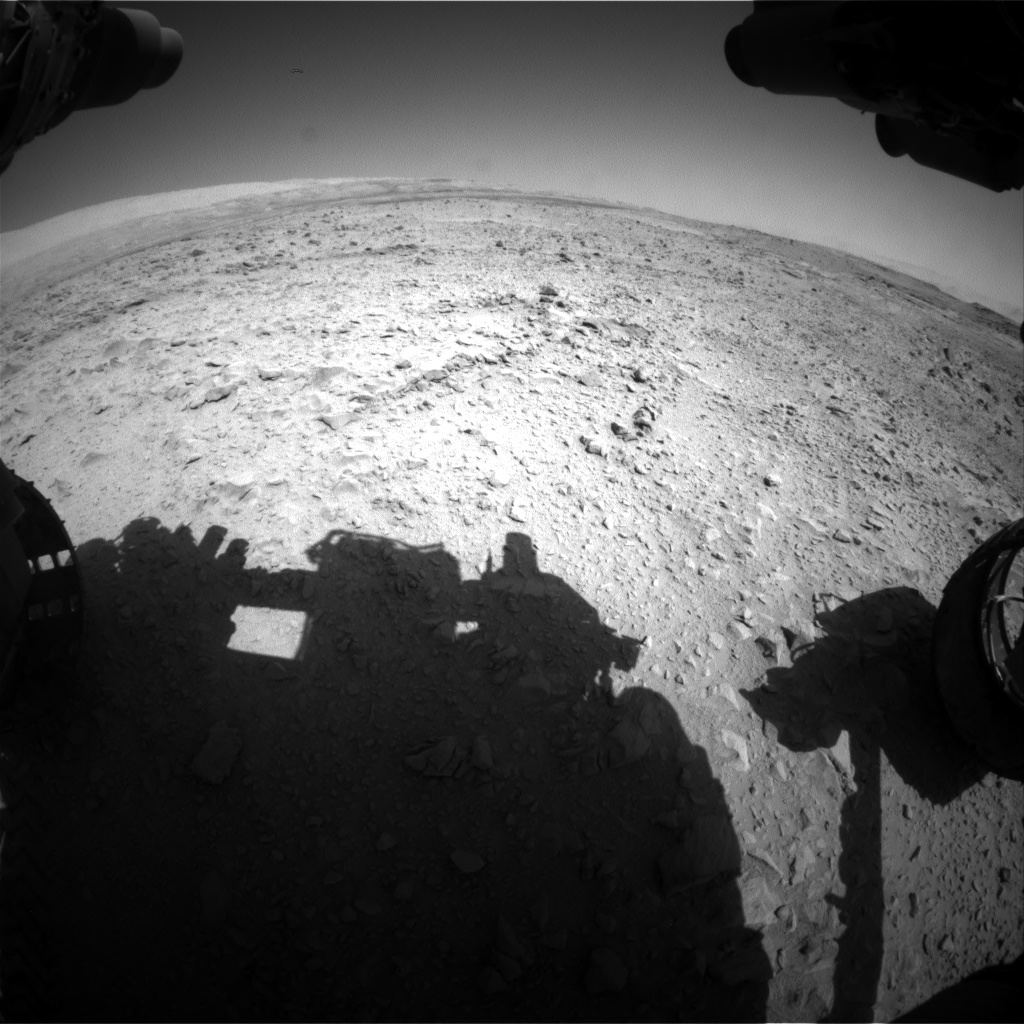 Nasa's Mars rover Curiosity acquired this image using its Front Hazard Avoidance Camera (Front Hazcam) on Sol 508, at drive 254, site number 25