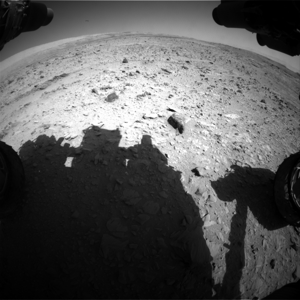 Nasa's Mars rover Curiosity acquired this image using its Front Hazard Avoidance Camera (Front Hazcam) on Sol 508, at drive 312, site number 25
