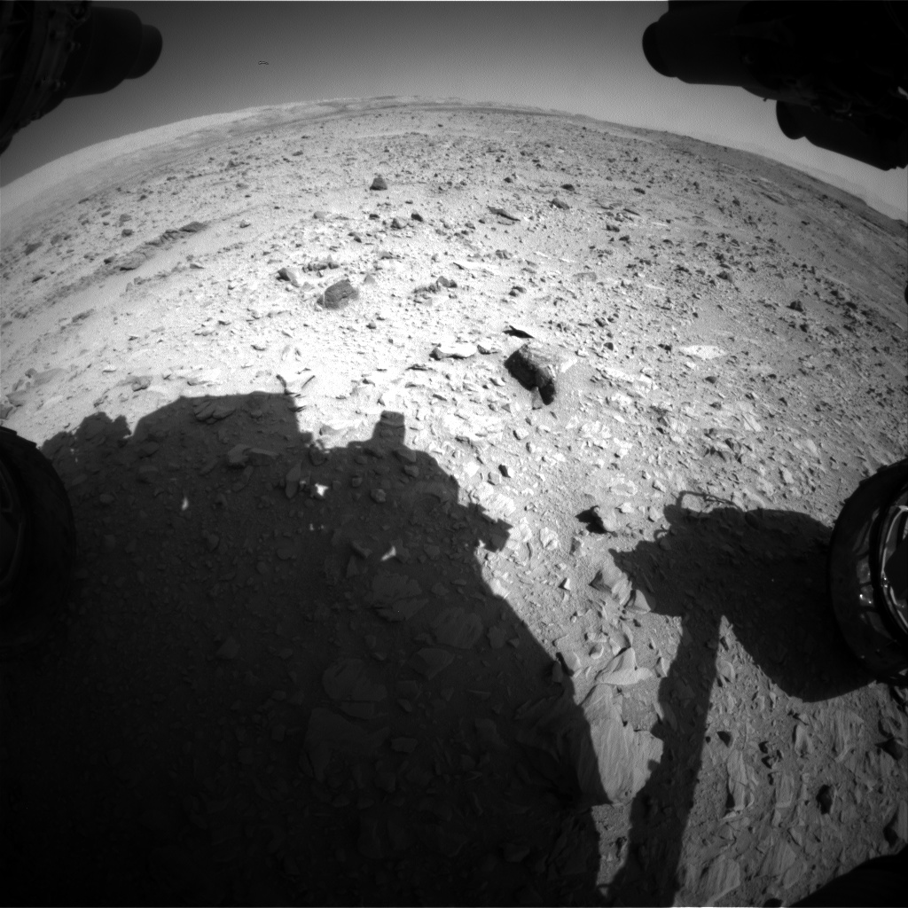 Nasa's Mars rover Curiosity acquired this image using its Front Hazard Avoidance Camera (Front Hazcam) on Sol 509, at drive 312, site number 25