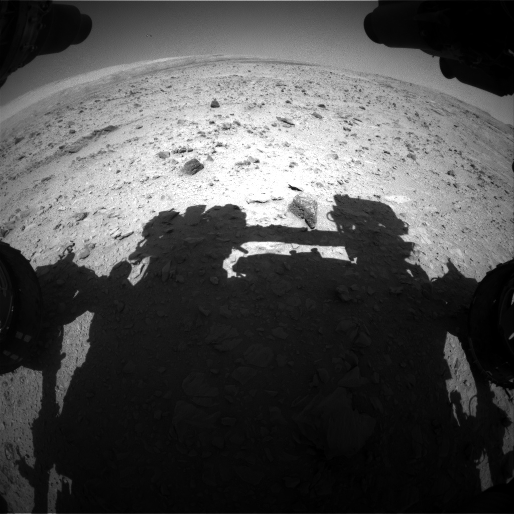 Nasa's Mars rover Curiosity acquired this image using its Front Hazard Avoidance Camera (Front Hazcam) on Sol 510, at drive 312, site number 25