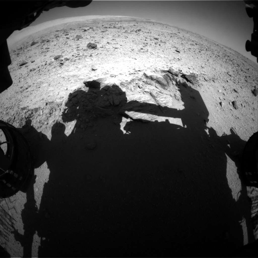 Nasa's Mars rover Curiosity acquired this image using its Front Hazard Avoidance Camera (Front Hazcam) on Sol 511, at drive 372, site number 25