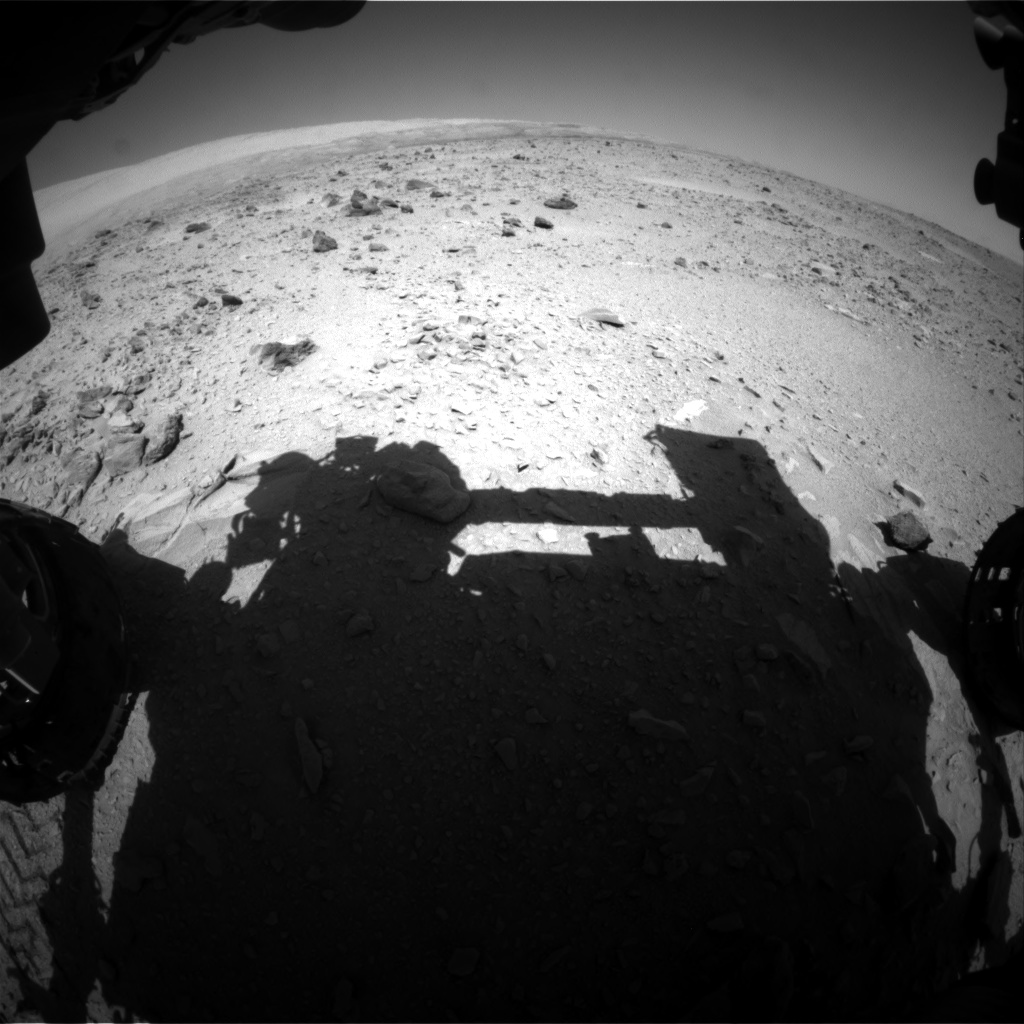 Nasa's Mars rover Curiosity acquired this image using its Front Hazard Avoidance Camera (Front Hazcam) on Sol 511, at drive 438, site number 25