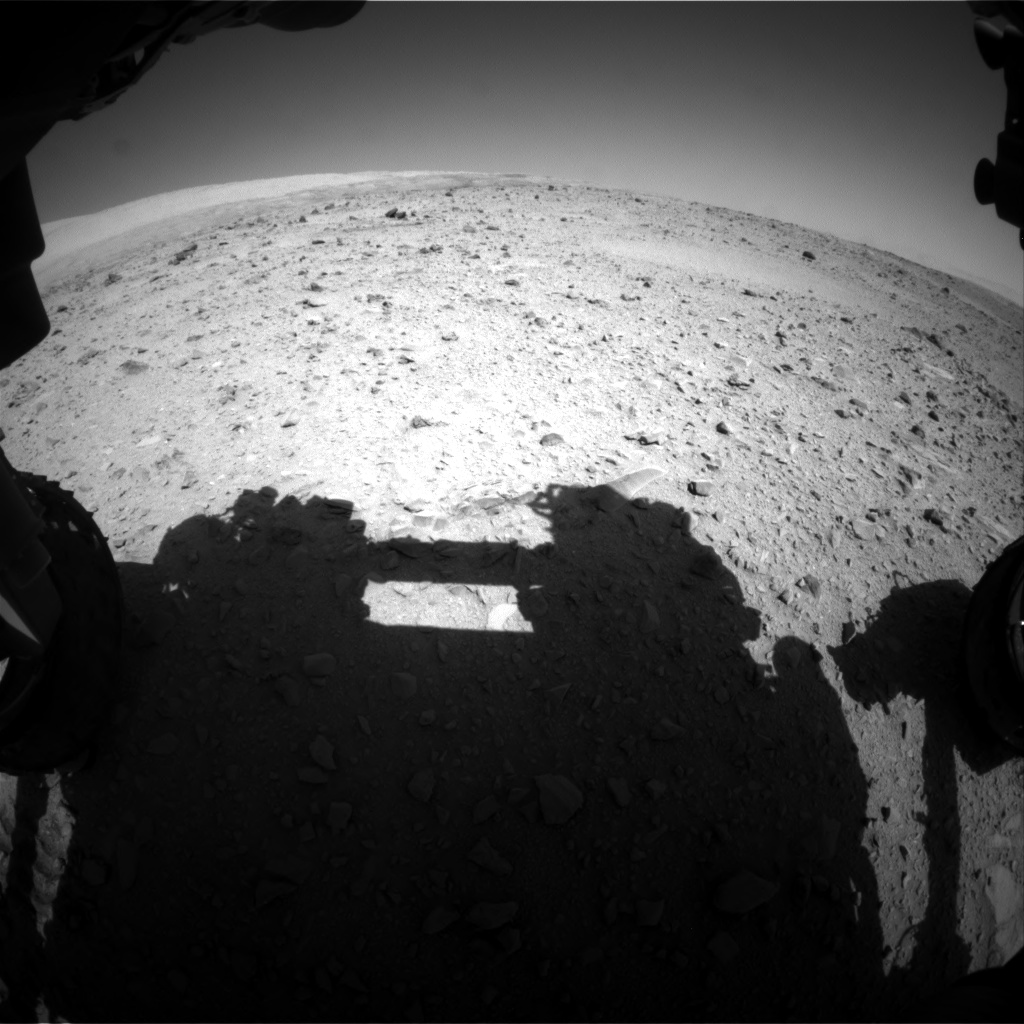 Nasa's Mars rover Curiosity acquired this image using its Front Hazard Avoidance Camera (Front Hazcam) on Sol 511, at drive 498, site number 25