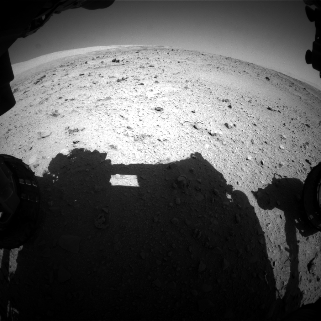 Nasa's Mars rover Curiosity acquired this image using its Front Hazard Avoidance Camera (Front Hazcam) on Sol 511, at drive 510, site number 25