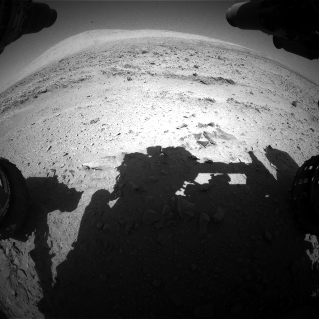 Nasa's Mars rover Curiosity acquired this image using its Front Hazard Avoidance Camera (Front Hazcam) on Sol 511, at drive 348, site number 25