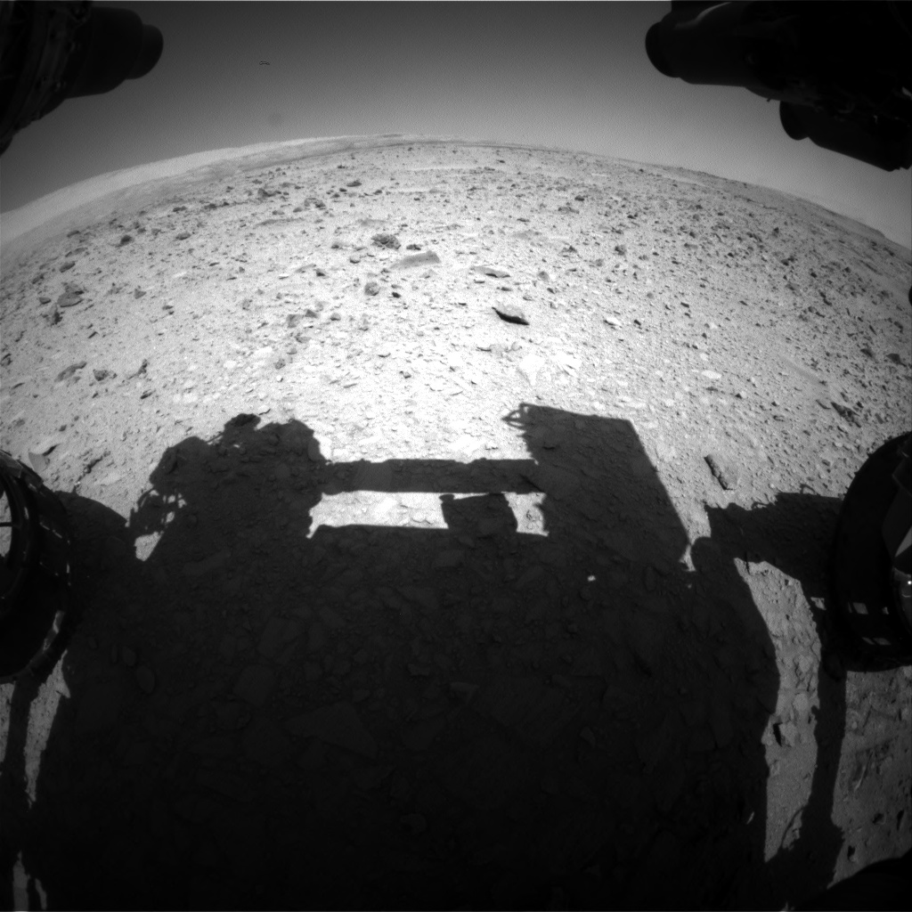 Nasa's Mars rover Curiosity acquired this image using its Front Hazard Avoidance Camera (Front Hazcam) on Sol 511, at drive 384, site number 25