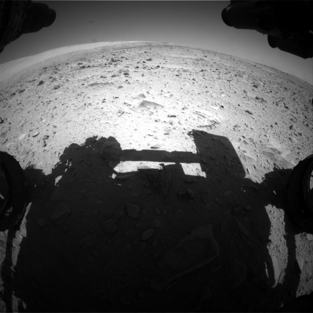 Nasa's Mars rover Curiosity acquired this image using its Front Hazard Avoidance Camera (Front Hazcam) on Sol 511, at drive 402, site number 25
