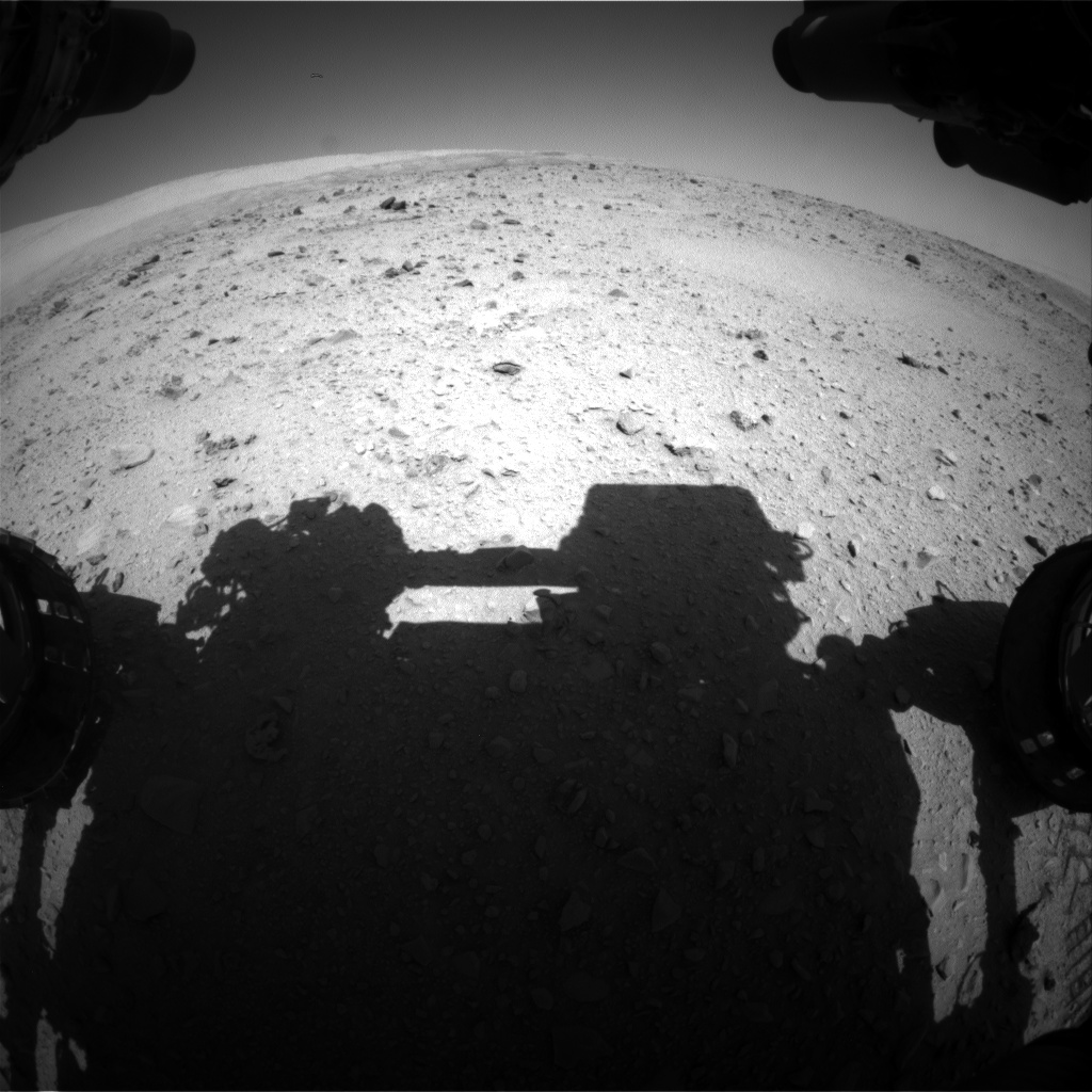 Nasa's Mars rover Curiosity acquired this image using its Front Hazard Avoidance Camera (Front Hazcam) on Sol 512, at drive 510, site number 25