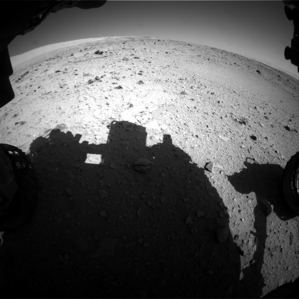 Nasa's Mars rover Curiosity acquired this image using its Front Hazard Avoidance Camera (Front Hazcam) on Sol 513, at drive 540, site number 25