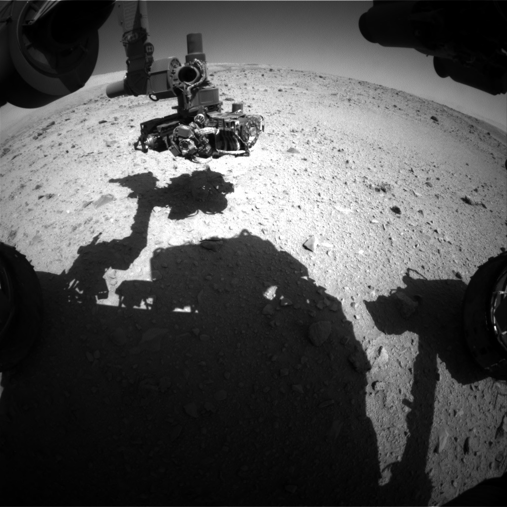 Nasa's Mars rover Curiosity acquired this image using its Front Hazard Avoidance Camera (Front Hazcam) on Sol 513, at drive 534, site number 25